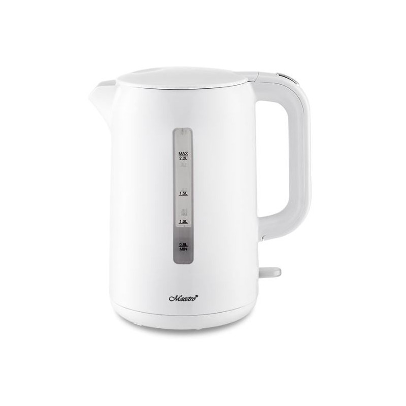 bollitore elettrico maestro mr-022 2.2l 2200w bianco [mr-022-white]