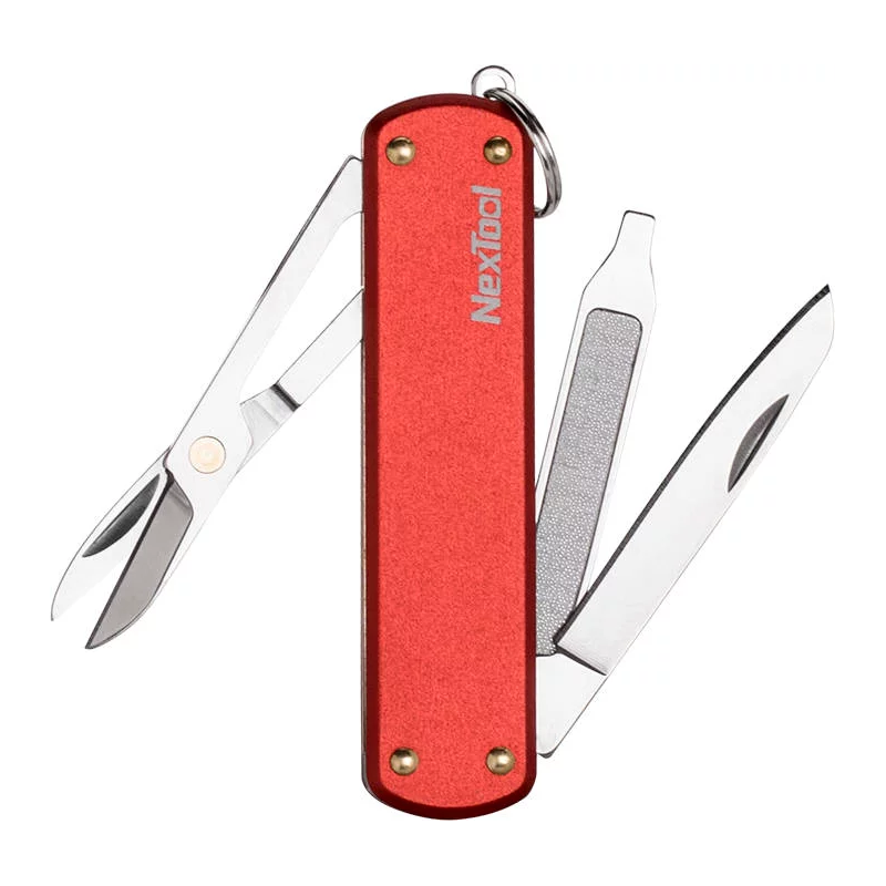 coltello tascabile nextool multifunzionale rosso [ne0142]