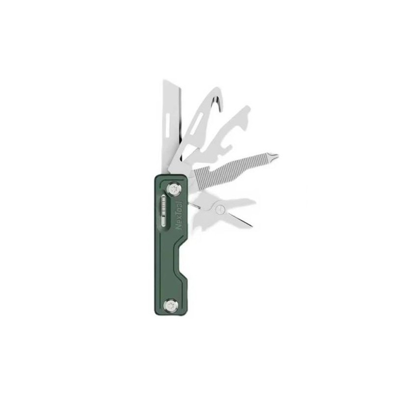 coltello tascabile nextool 10 funzioni verde [ne20098]