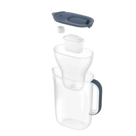 caraffa filtrante brita style essential 2.4l blu pietra [1058103]