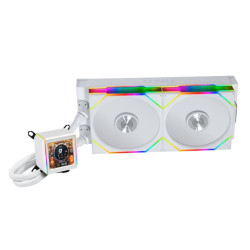 dissipatore cpu a liquido lian li galahad ii lcd 280mm bianco