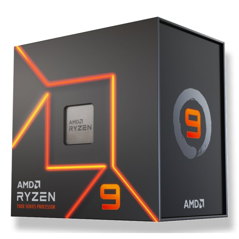 cpu amd ryzen 9 7900 am5 3.7ghz 76mb l3 box [100-100000590wof]