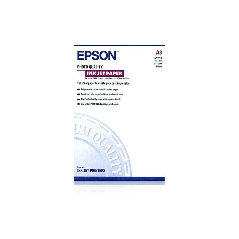 carta in risma bianca epson 100 fogli speciale 720dpi/1440dpi a3+