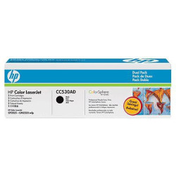 toner hp cc530a 2 pz. nero per lj cc530a [cc530ad]