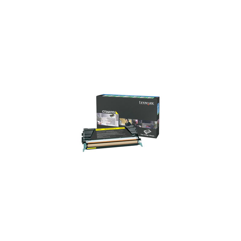 toner lexmark giallo c734, c736, x734, x736, x738 [c734a1yg]