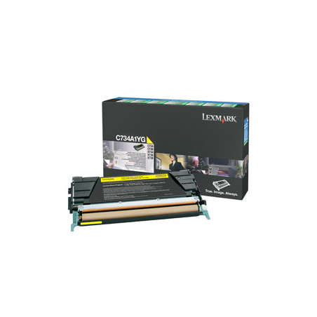 toner lexmark giallo c734, c736, x734, x736, x738 [c734a1yg]