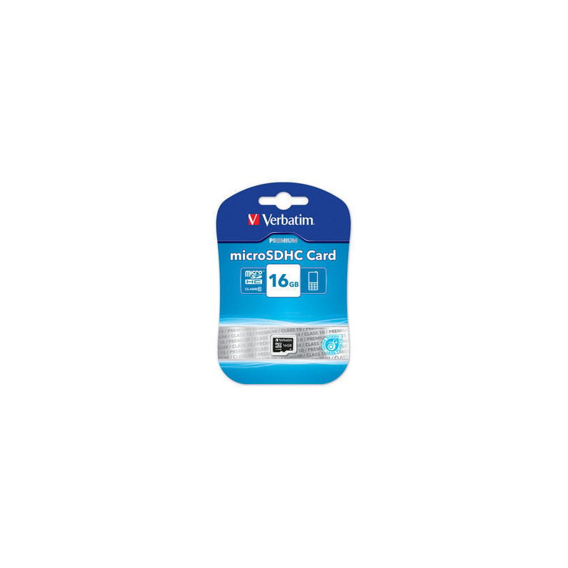 16gb scheda microsd verbatim classe 10 [44010]