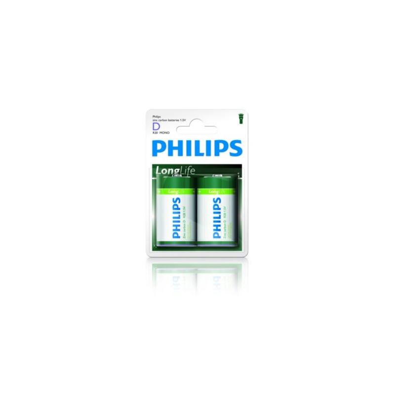pila philips 2 pz. torcia d longlife [philips]