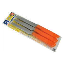 coltello tavola arancio pz.6 cm.11 [coltellerie ]