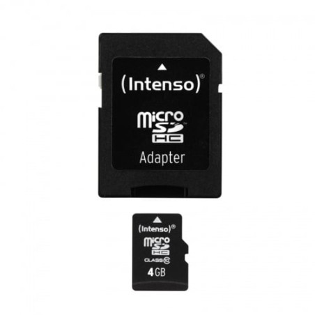 4gb scheda microsd intenso classe 10 + adattatore [3413450]
