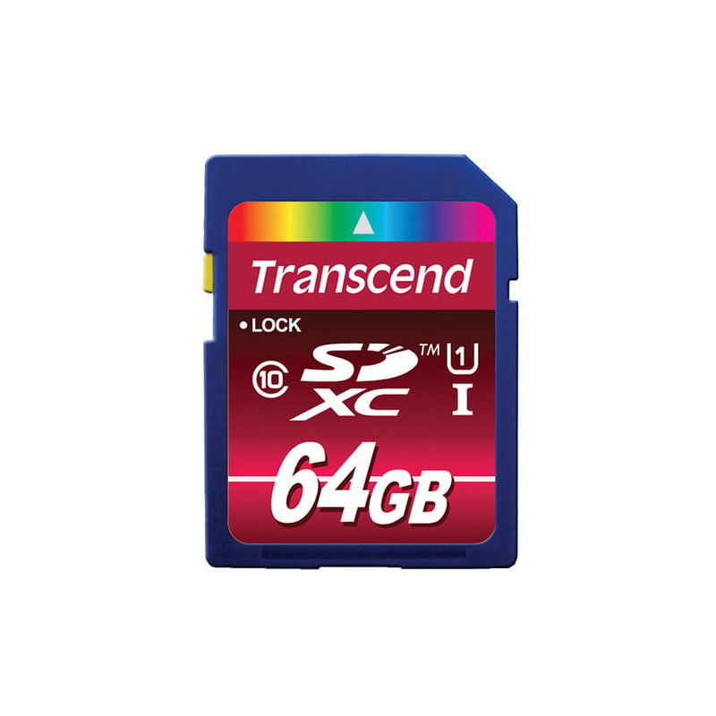 64gb scheda sd transcend class 10 [ts64gsdxc10u1]