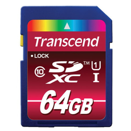 64gb scheda sd transcend class 10 [ts64gsdxc10u1]