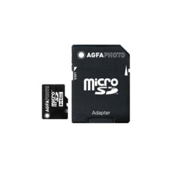 32gb scheda microsd agfaphoto mobile high speed class 10 + adattatore