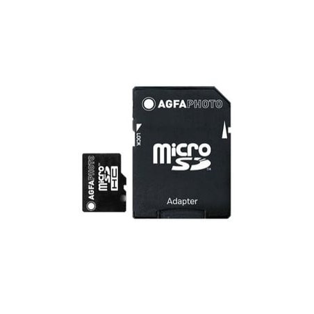 32gb scheda microsd agfaphoto mobile high speed class 10 + adattatore