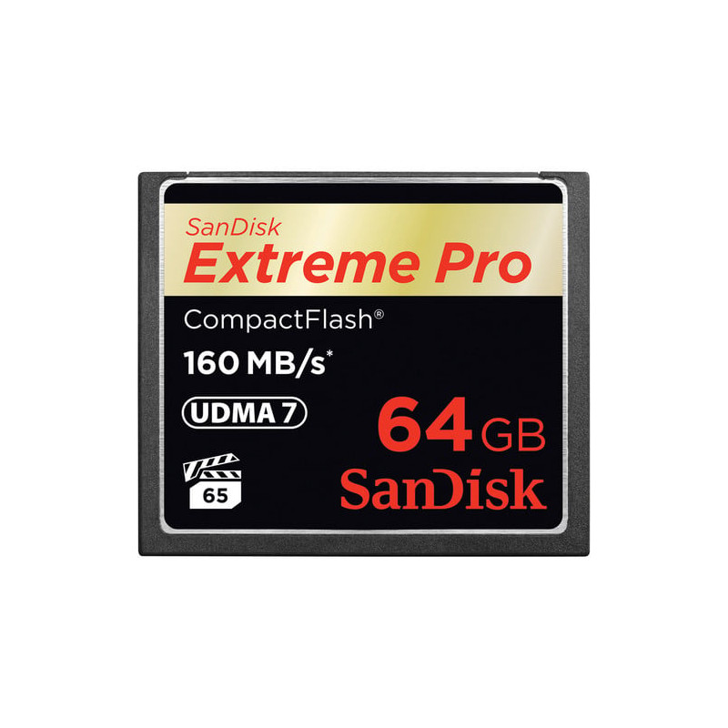 compact flash 64gb sandisk extreme pro 160mb/s sdcfxps-064g-x46