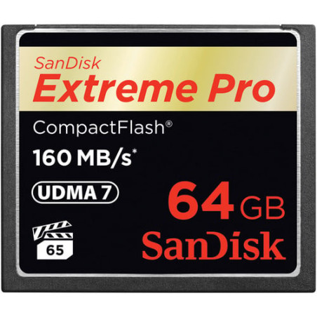 compact flash 64gb sandisk extreme pro 160mb/s sdcfxps-064g-x46