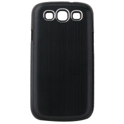 guscio in alluminio - nero spazzolato per galaxy s 3 [scp20037]