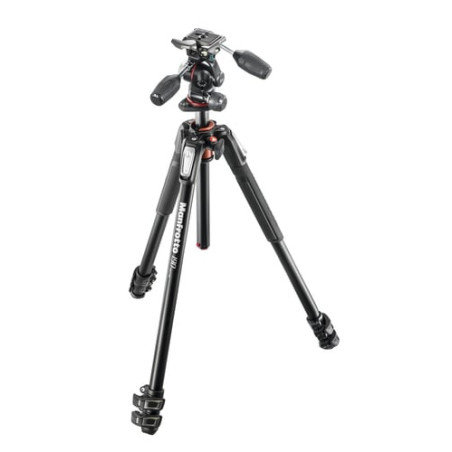 treppiede manfrotto 190 alu 3 segmenti set mk190xpro3-3w [mk190xpro3-3w]