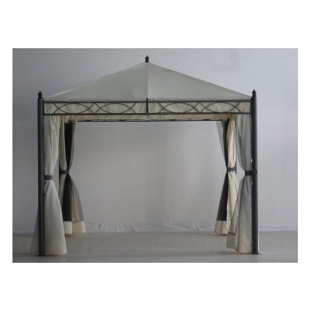 copertura da esterno - gazebo amicasa ferro 3x3 oregon pvc con