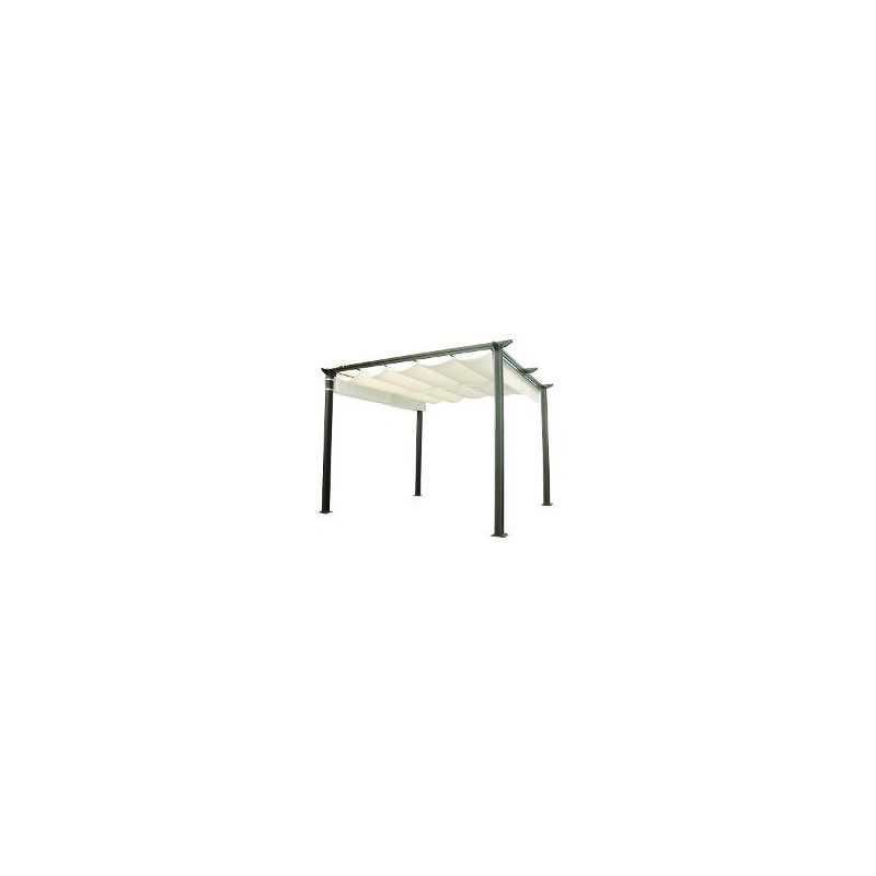 copertura da esterno - gazebo amicasa pergola m 3x3 alluminio