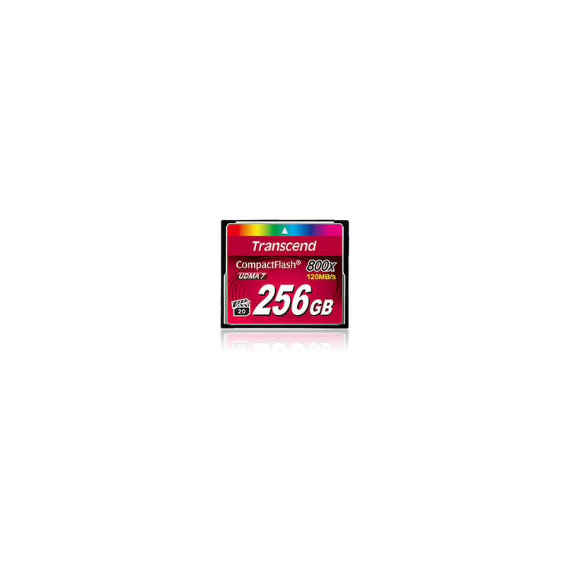 compact flash 256gb transcend 800x [ts256gcf800]