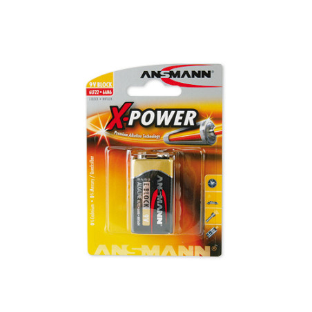 pila ansmann 1 pz. 9v- x-power [5015643]