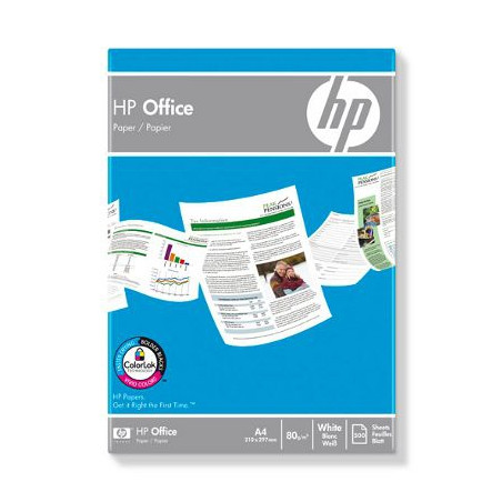 carta in risma bianca hp 500 fogli a4 80gr office chp 110 [chp110]