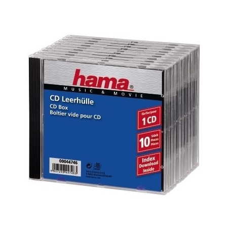 custodia cd hama 10 pz. standard 44746 [44746]