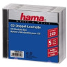 custodia cd hama 5 pz. standard doppio 44745 [44745]