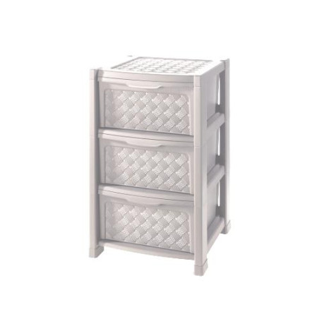 cassettiera tontarelli arianna 3 cassetti beige crema