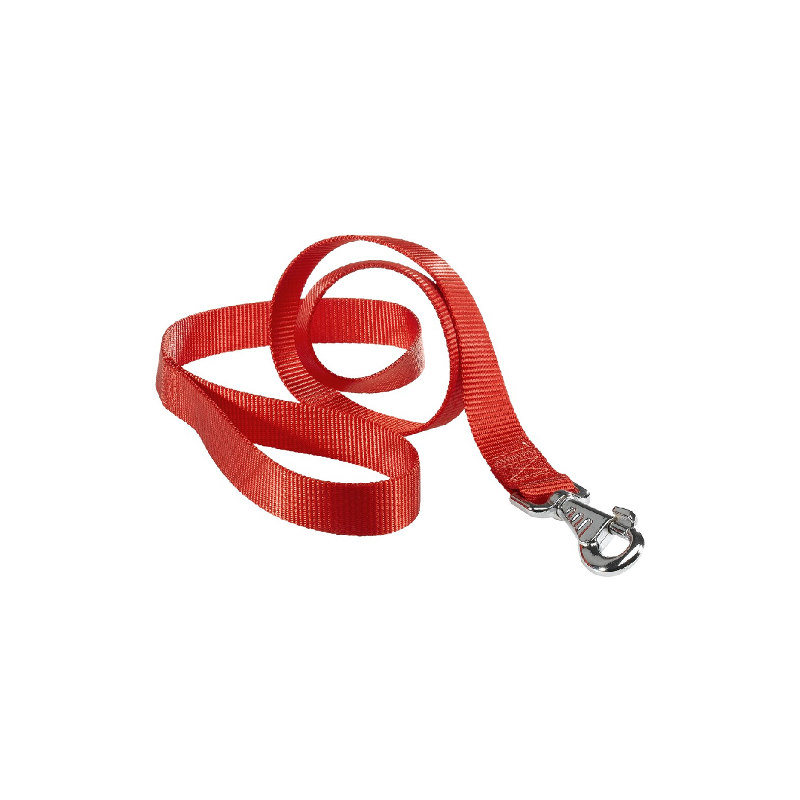 guinzaglio ferplast in nylon con moschettone antitorciliamento per