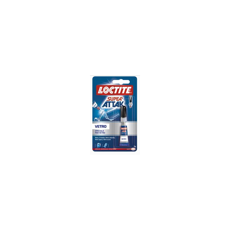 colla loctite super attak per vetro 680469