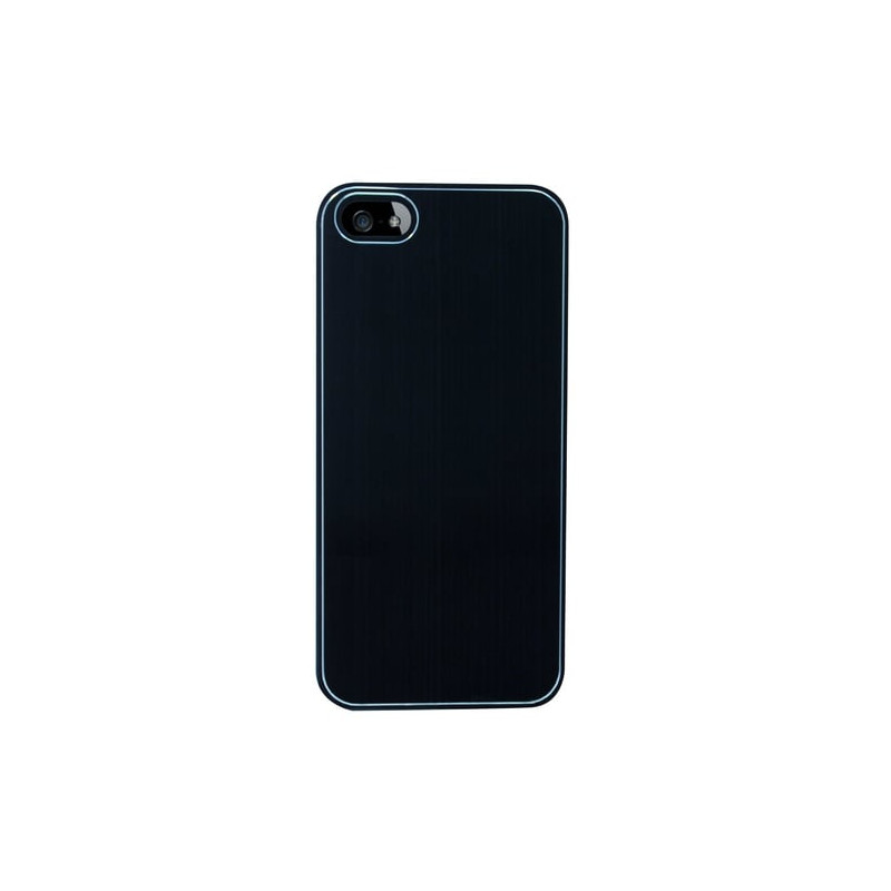 cover swiss charger in alluminio - nero spazzolato per iphone