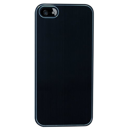 cover swiss charger in alluminio - nero spazzolato per iphone