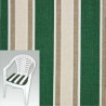 Cuscino xtra bianco multiriga verde seduta pz.2 38x38 [xtra bianco]