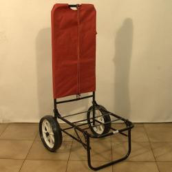 carrello spesa amicasa maxy con ruote rosso senza borsa