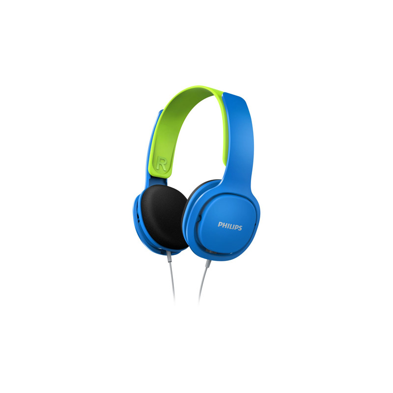 cuffie philips shk2000bl - blu, verde per bambini [shk2000bl/00]
