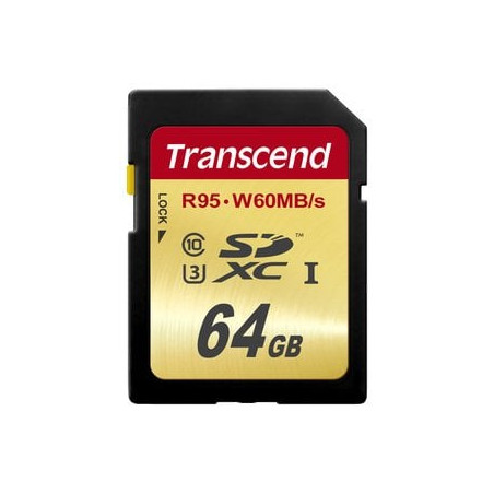 64gb scheda sd transcend sdxc classe 10 uhs-i u3 ultimate [ts64gsdu3]