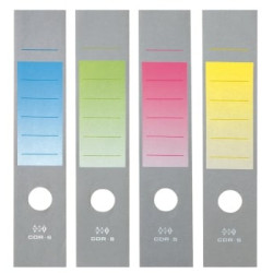 Dorso per registratore sei rota 10 pz. copridorso adesivo cdr-s