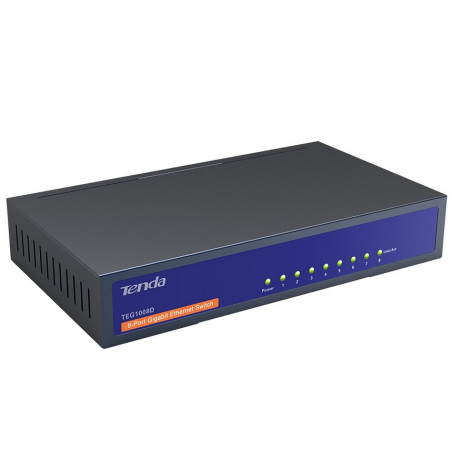 switch tenda 8 porte gigabit blu teg1008d