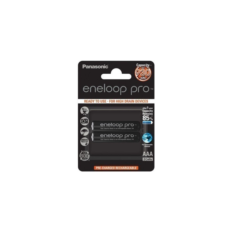 pile eneloop 1x2 panasonic pro micro aaa 930mah [bk-4hcde/2be]