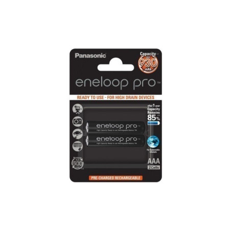 pile eneloop 1x2 panasonic pro micro aaa 930mah [bk-4hcde/2be]
