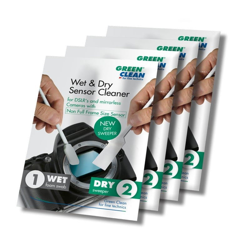 pulizia sensore green clean sensor-cleaner 1x4 wet + dry non