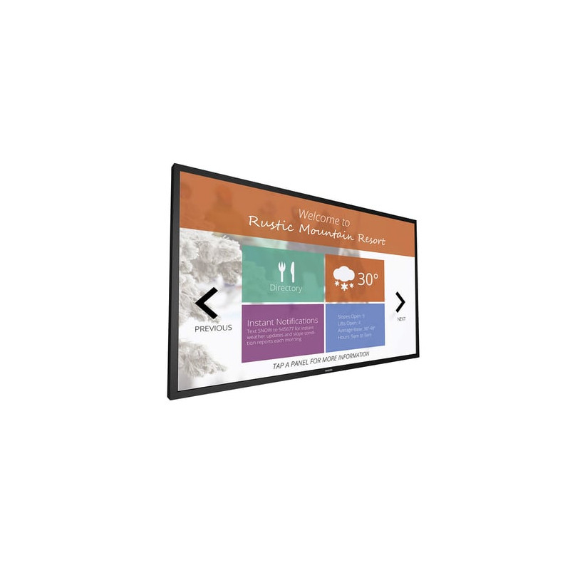 public display touch led 75" philips t-line edge-led