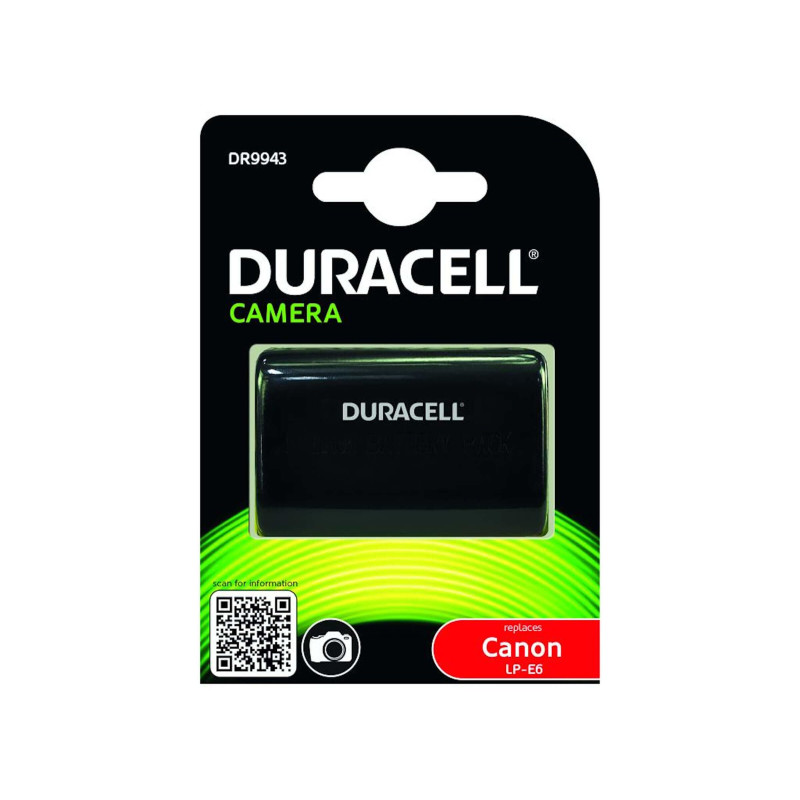 batteria duracell li-ion 1600 mah per canon lp-e6 [dr9943]