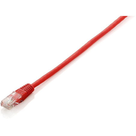 cavo di rete equip eco cat6 u/utp 0.25m rosso bulk [625423]