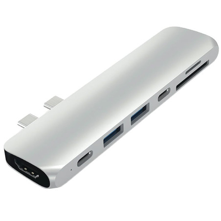 hub usb satechi tipo-c/hdmi 4k argento [st-cmbps]