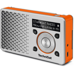 radio technisat digitale 1 dab+ ukw silver-arancione [0003/4997]