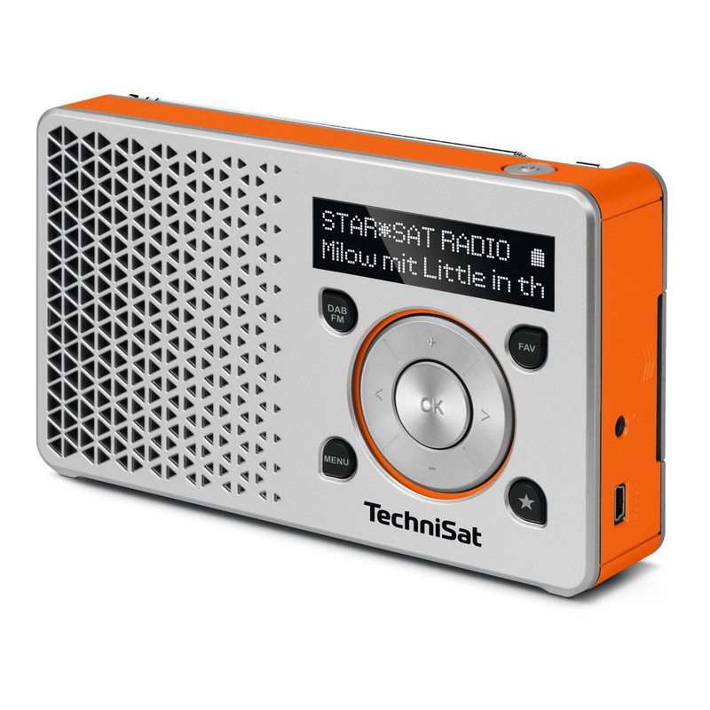 radio technisat digitale 1 dab+ ukw silver-arancione [0003/4997]