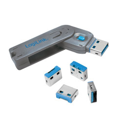 lucchetto di bloccaggio porta usb logilink con 4 serrature